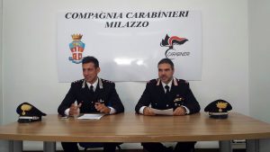 Da sinistra il tenente Valentino Adinolfi e il maresciallo Tommaso La Rosa